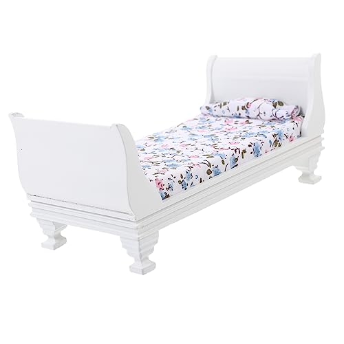 ibasenice Puppenhaus Einzelbett Retro Puppenmöbel Miniaturmöbel Mini Einzelbett Puppenhaus Mini Schmuck Mini Möbel Miniatur Einzelbett Möbel Weißes Holz ibasenice Puppenhaus Einzelbett Retro Puppenmöbel Miniaturmöbel Mini Einzelbett Puppenhaus Mini Schmuck Mini Möbel Miniatur Einzelbett Möbel Weißes Holz von ibasenice