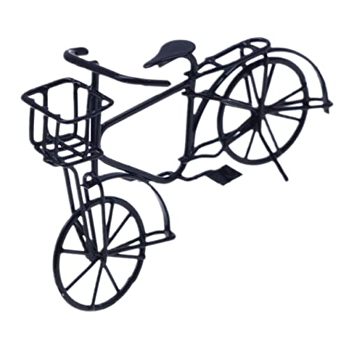 ibasenice Puppenhaus Fahrrad Dreirad-Statue Fingerbikes Für Kinder Puppenhaus-fahrradmodell Fahrradmodell Spielzeug Desktop-fahrradfiguren Dreirad Figur Heimtrainer Fahrrad Metall Mini von ibasenice