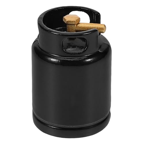 ibasenice Puppenhaus Küchenzubehör Herd Mini Puppenhaus Puppenhaus Möbel LKW Simulation Gasflasche Küchen Gasflaschenmodell Winziger Gastank Küchendekor Legierung Schwarz von ibasenice