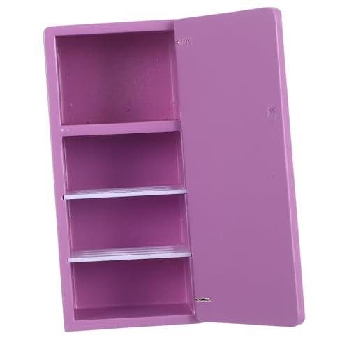ibasenice Puppenhaus Mini Kühlschrank Holzmodell in Violett Realistische Miniatur Küche und Wohnzimmer Möbel für Sammler Leicht und Tragbar Detailgetreues Einzeltür-Design ibasenice Puppenhaus Mini Kühlschrank Holzmodell in Violett Realistische Miniatur Küche und Wohnzimmer Möbel für Sammler Leicht und Tragbar Detailgetreues Einzeltür-Design von ibasenice