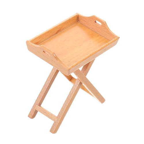 ibasenice Puppenhaus Miniatur Möbel Holz Tablett Obstschale Mini Küchenzubehör für Realistische Szenen Rollenspiel Sammler von ibasenice