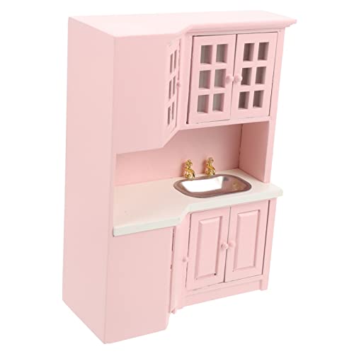 ibasenice Puppenhaus Miniatur Spender Zubehör Fensterreiniger Speisekammer LED Wohndekor Küche Puppenhaus Möbel Wassertrog Mini Spüle Theke Modell Holz Rosa ibasenice Puppenhaus Miniatur Spender Zubehör Fensterreiniger Speisekammer LED Wohndekor Küche Puppenhaus Möbel Wassertrog Mini Spüle Theke Modell Holz Rosa von ibasenice
