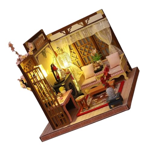 ibasenice Puppenhaus-Modell für kinderspielzeug DIY Dollhouse kit Children's Toy Miniature Dollhouse Miniture House Miniaturhäuser Mini-Puppenhaus-Bausatz Miniaturhaus Stoff ibasenice Puppenhaus-Modell für kinderspielzeug DIY Dollhouse kit Children's Toy Miniature Dollhouse Miniture House Miniaturhäuser Mini-Puppenhaus-Bausatz Miniaturhaus Stoff von ibasenice