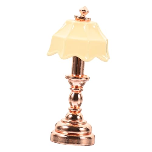 ibasenice Puppenhaus Nachttischlampe Schreibtischlampe Schreibtischlampe Mini Spielzeughaus Nachttischlampe Kinderspielzeug Tischlampen Puppenhauszubehör Maßstab 112 Puppenhauslichter von ibasenice