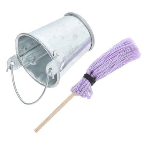 ibasenice Puppenhaus Reinigungsset DIY Bodenwischer mit Eimer und Besen Zubehör für Kreative Projekte und Puppenhaus Dekoration Teiliges für Fantasievolles ibasenice Puppenhaus Reinigungsset DIY Bodenwischer mit Eimer und Besen Zubehör für Kreative Projekte und Puppenhaus Dekoration Teiliges für Fantasievolles von ibasenice