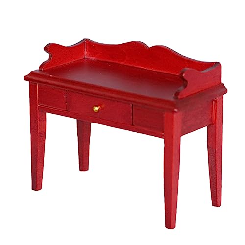 ibasenice Puppenhaus Schreibtisch Zappelspielzeug Mini-Basketball winziges mini Schreibtisch Miniature Furniture Miniature warm Furniture Miniaturmöbel Mini-Schreibtisch hölzern rot ibasenice Puppenhaus Schreibtisch Zappelspielzeug Mini-Basketball winziges mini Schreibtisch Miniature Furniture Miniature warm Furniture Miniaturmöbel Mini-Schreibtisch hölzern rot von ibasenice