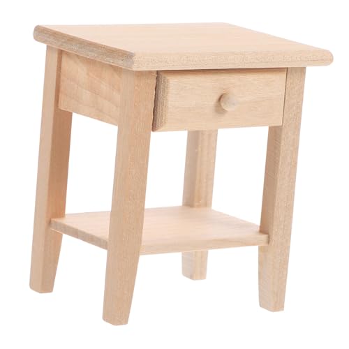 ibasenice Realistischer Mini-nachttisch - Puppenhaus-mini-nachttisch-Set Holzminiatur Für Dekoration Im Maßstab 112 ibasenice Realistischer Mini-nachttisch - Puppenhaus-mini-nachttisch-Set Holzminiatur Für Dekoration Im Maßstab 112 von ibasenice