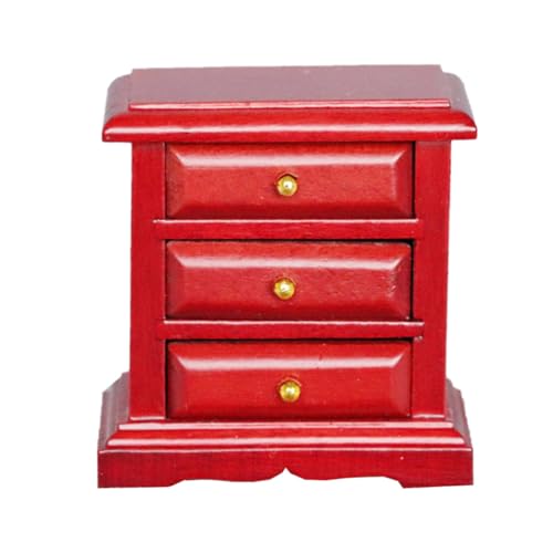 ibasenice Puppenhaus Seitenschrank für kinderspielzeug Bedroom Decoration puppenmöbel Mini-Lebensmittel winziges Zuhause Miniaturmöbel Miniaturspielzeug hölzern rot ibasenice Puppenhaus Seitenschrank für kinderspielzeug Bedroom Decoration puppenmöbel Mini-Lebensmittel winziges Zuhause Miniaturmöbel Miniaturspielzeug hölzern rot von ibasenice