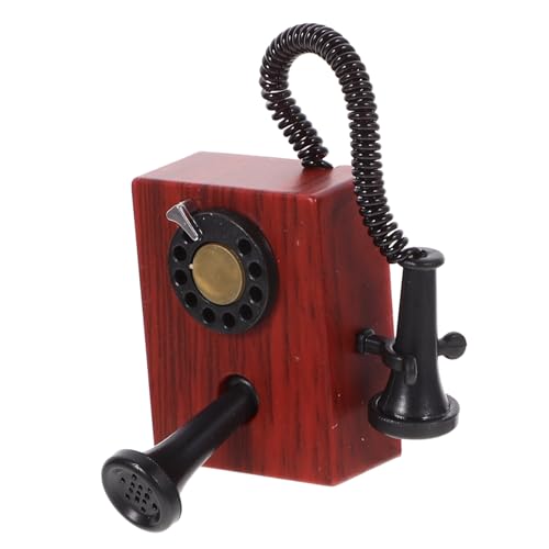 ibasenice Puppenhaus Telefon Kleines Telefon Retro Miniatur Retro Telefonmodell Miniatur Telefonmodell Mini Mini Ornament Mini Werkzeuge Dunkelbrauner ibasenice Puppenhaus Telefon Kleines Telefon Retro Miniatur Retro Telefonmodell Miniatur Telefonmodell Mini Mini Ornament Mini Werkzeuge Dunkelbrauner von ibasenice