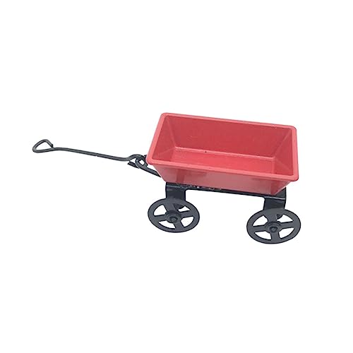 ibasenice Puppenhaus Wagen Dekoration Mini Garten Accessoire für DIY Projekte und Mini Landschaften Detailreiche Handwerkskunst für Puppenmöbel und Fotorequisiten von ibasenice