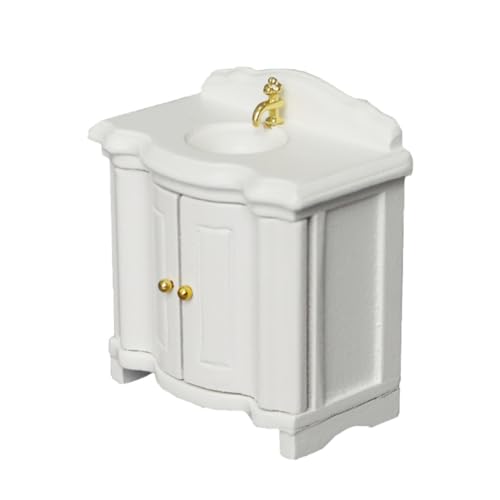 ibasenice Puppenhaus Waschbecken für kinderspielzeug Dollhouse Furniture hühner Kid Toys Mini-Waschbeckenschrank Mini-Hauswaschbecken Puppenmöbel hölzern Weiß ibasenice Puppenhaus Waschbecken für kinderspielzeug Dollhouse Furniture hühner Kid Toys Mini-Waschbeckenschrank Mini-Hauswaschbecken Puppenmöbel hölzern Weiß von ibasenice