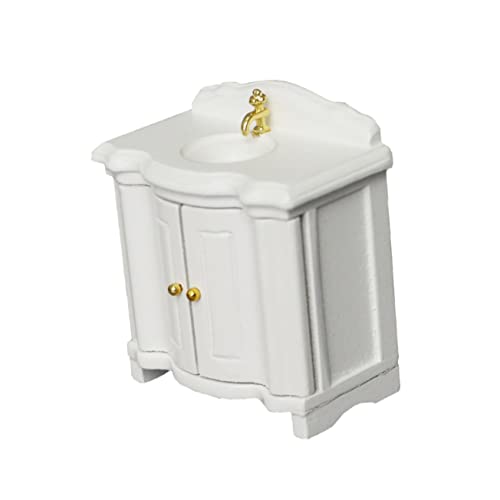 ibasenice Puppenhaus Waschbecken für kinderspielzeug Toys Hausdekoration Kid Toys Waschbecken-Modell Mini-Waschbeckenschrank Miniaturspielzeug Puppenmöbel hölzern Weiß ibasenice Puppenhaus Waschbecken für kinderspielzeug Toys Hausdekoration Kid Toys Waschbecken-Modell Mini-Waschbeckenschrank Miniaturspielzeug Puppenmöbel hölzern Weiß von ibasenice