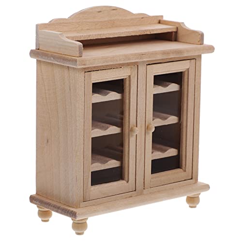 ibasenice Miniatur Schrank Für Weinmöbel Möbel Für Und Küche Ergänzung Für Miniatur Dekoration von ibasenice