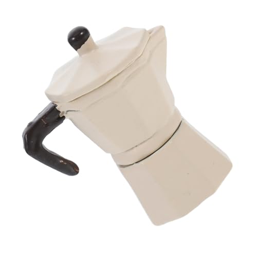 ibasenice Puppenhaus -kaffeekanne Mini-Espresso-kaffeekanne Küchenzubehör Für Puppenstuben Mini-Foto-Requisite Stellen Sie Sich Vor, Sie Requisiten Mini-kaffeekanne Beige Legierung von ibasenice