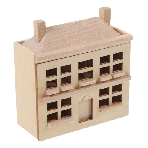 ibasenice Miniaturhaus-bastelset – Puppenhausmöbel Für Kinder Mini-spielset Aus Holz Dekoration ibasenice Miniaturhaus-bastelset – Puppenhausmöbel Für Kinder Mini-spielset Aus Holz Dekoration von ibasenice
