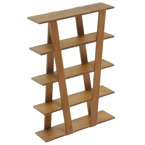 ibasenice Puppe Modell Holz Winzige Möbel Hause Mini Decor Mini Bücherregal Mini Schmuck von ibasenice