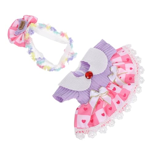 ibasenice Puppenkleid Weiches Hautfreundliches Outfit mit Blumen-Haarband Realistische Babypuppen-Kleidung und Fotoshooting-zubehör Kompatibel mit Labubu ibasenice Puppenkleid Weiches Hautfreundliches Outfit mit Blumen-Haarband Realistische Babypuppen-Kleidung und Fotoshooting-zubehör Kompatibel mit Labubu von ibasenice