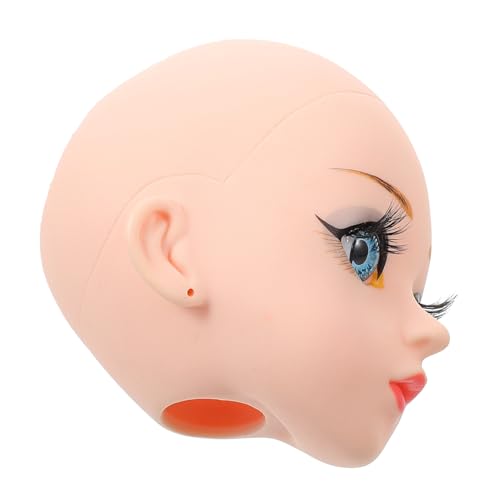 ibasenice Puppenkopf aus Vinyl zum Selbergestalten DIY Puppenkopf Zubehör mit Blauem Auge Individueller Bastelkopf für Einzigartige Puppen ibasenice Puppenkopf aus Vinyl zum Selbergestalten DIY Puppenkopf Zubehör mit Blauem Auge Individueller Bastelkopf für Einzigartige Puppen von ibasenice