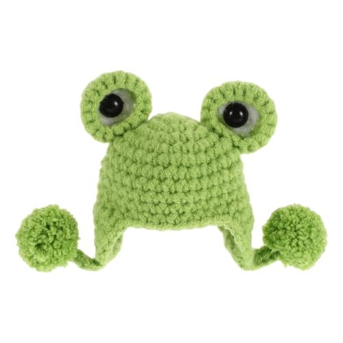 ibasenice Süße Mini-mützen Für Puppenhaus Bärenmütze Garn Gestrickt Handgefertigtes Spielzeug-Accessoire Für Jungen Und Mädchen von ibasenice