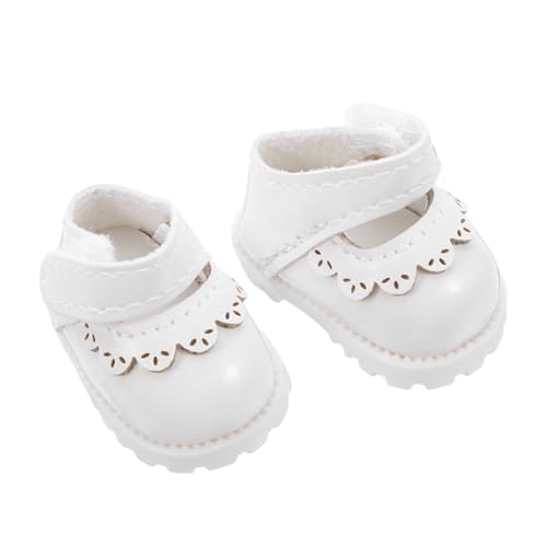 ibasenice Puppenschuhe Weiß Miniatur PU Flats für Puppen Hauskleidung Pretend Play Toy Mädchen Flats Ersatz Schuhe ibasenice Puppenschuhe Weiß Miniatur PU Flats für Puppen Hauskleidung Pretend Play Toy Mädchen Flats Ersatz Schuhe von ibasenice