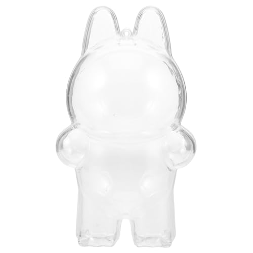 ibasenice Puppenschutzhülle Vitrine Tasche Display Miniatur Aufbewahrungskoffer Puppendisplay Durchsichtige Figuren Displaytasche Displayboxen Mini Puppenkoffer Puppenkoffer Für von ibasenice