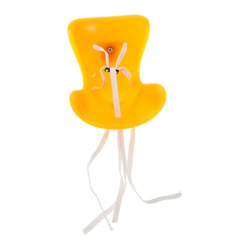 ibasenice Puppensicherheitssitz Miniatur Dolly Puppen autositz Puppen Auto Sitz Puppenhaus Auto Sicherheitssitz Tragehilfe für Babypuppen Puppenautositz Puppenträger Plastik Orange von ibasenice