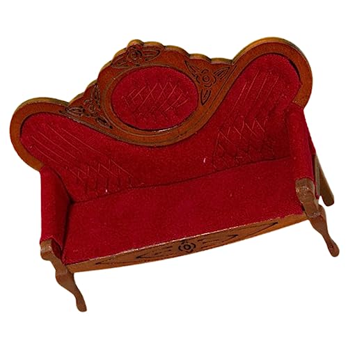 ibasenice 1/12 Puppe Nähen Spielzeug Miniatur Sofa Modell Holz Mini Couch Für Puppenhaus ibasenice 1/12 Puppe Nähen Spielzeug Miniatur Sofa Modell Holz Mini Couch Für Puppenhaus von ibasenice