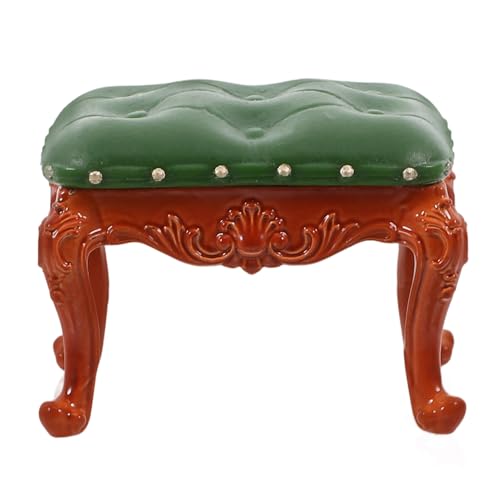 ibasenice Miniaturmöbel Mini Schlafzimmer Schmücken Vintage Stil Hocker Für Puppenhaus Mini von ibasenice