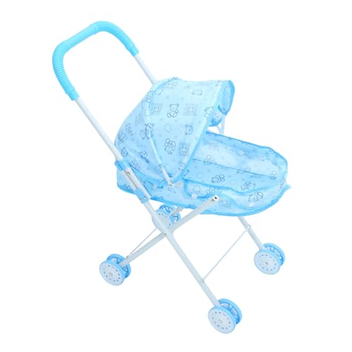 ibasenice Puppenwagen Babydoll-Jogger-Kinderwagen Baby-Spielzeug-Kinderwagen Kinder Spielen Kinderwagenspielzeug Kleines Kinderwagenspielzeug Puppenkinderwagen Mädchen Zubehör Kleinkind von ibasenice