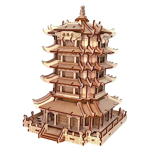 ibasenice Puzzletisch Puzzlematte Holzpuzzles Spielzeug 3D-Puzzle Bambus Kind Hölzern von ibasenice