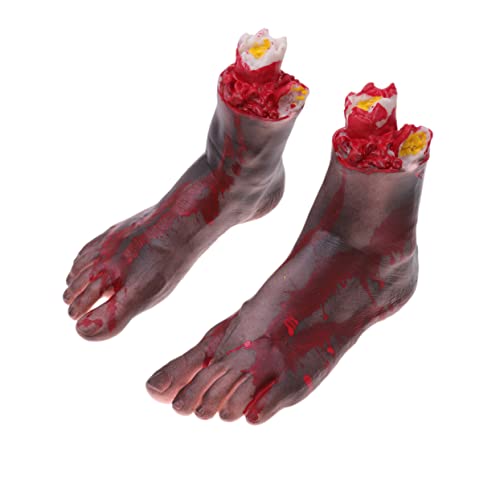 ibasenice Realistische Gruselige Halloween Deko Abgetrennte Schwarze Füße Blutige Gebrochene Falsche Fußrequisiten für Spukhaus Club Party Streiche ibasenice Realistische Gruselige Halloween Deko Abgetrennte Schwarze Füße Blutige Gebrochene Falsche Fußrequisiten für Spukhaus Club Party Streiche von ibasenice