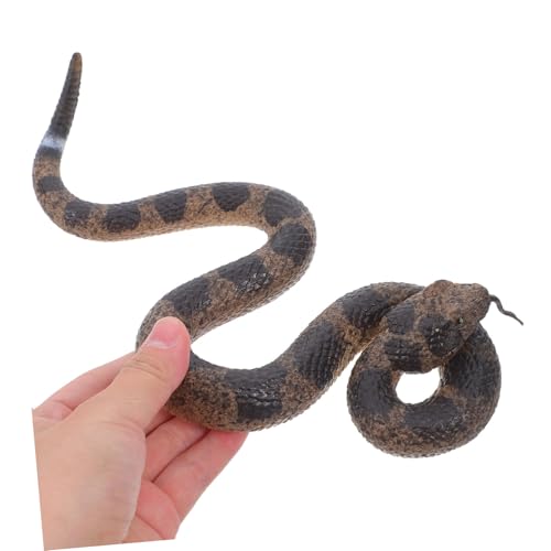 ibasenice Realistische Gummi Klapperschlange mit Geräuschfunktion Weiches Material Natürliche Nachbildung für Halloween Deko Partyspaß und Outdoor Aktivitäten ibasenice Realistische Gummi Klapperschlange mit Geräuschfunktion Weiches Material Natürliche Nachbildung für Halloween Deko Partyspaß und Outdoor Aktivitäten von ibasenice
