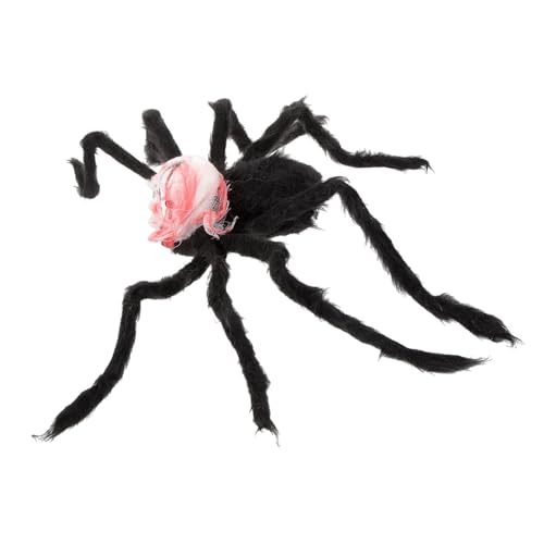 ibasenice Realistische Halloween Spinne Deko Plüsch Skull Spider Prop Weiches Langlebiges Material Gruseliges Festival Ornament für Innen und Außen Halloween Party Dekoration von ibasenice