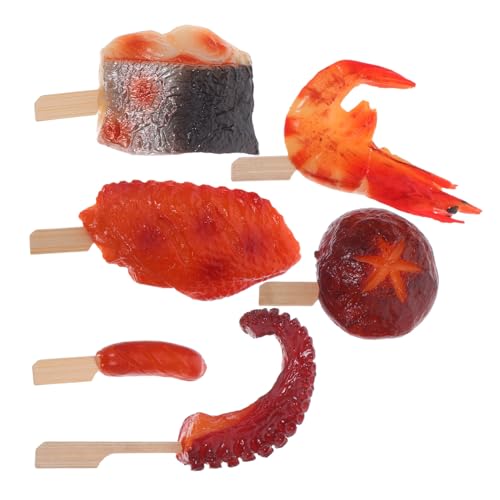 ibasenice Realistische Künstliche BBQ-spieße mit Hühnchenbeinen Flügeln und Gemüse Messfreie Lebensmittel-deko für Fotografie Party Camping und Kreatives Küchenspielzeug ibasenice Realistische Künstliche BBQ-spieße mit Hühnchenbeinen Flügeln und Gemüse Messfreie Lebensmittel-deko für Fotografie Party Camping und Kreatives Küchenspielzeug von ibasenice