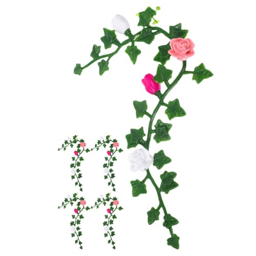 ibasenice 5 StüCk Miniatur Blumenranken Modell, Realistische KüNstliche Pflanze FüR Puppenhaus Garten Dekoration, Mini-Tischpflanze FüR Sammler Und Spiel ibasenice 5 StüCk Miniatur Blumenranken Modell, Realistische KüNstliche Pflanze FüR Puppenhaus Garten Dekoration, Mini-Tischpflanze FüR Sammler Und Spiel von ibasenice