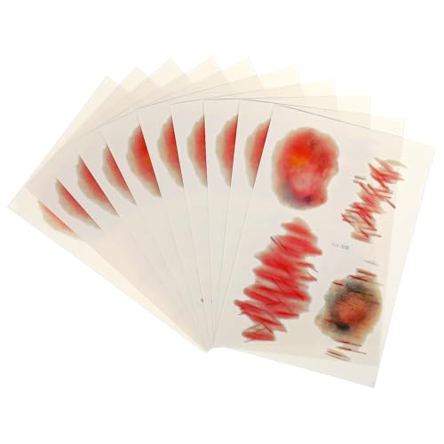 ibasenice Realistische Narbenaufkleber, 10 Bögen – Lebensechte Künstliche Wunden Und Blutergüsse für Halloween-streiche, Sichere, Hautfreundliche Make-up-Requisiten von ibasenice