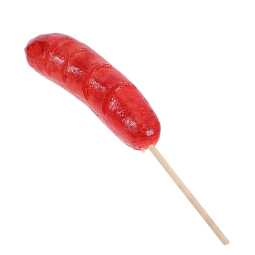 ibasenice Realistisches Mini BBQ Modell aus Ungiftigem Material Langlebige Leicht zu Reinigende Fake Hot Dog Simulation für Küchen Partydekoration Fotorealistische Essensattrappe und von ibasenice