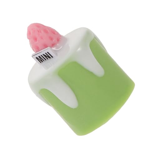 ibasenice Realistisches Miniatur Kuchenmodell Matcha Dessert Deko für Puppenhaus Mini Food Display Leicht Tragbar Für DIY Basteln und Fotografie von ibasenice