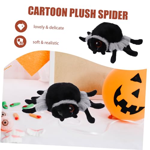 ibasenice Realistisches Plüschspinnentier Niedliches Halloween Kuscheltier Kreative Dekofigur für Kinderzimmer Weiches Stofftier für Spiel und Heimdekoration von ibasenice