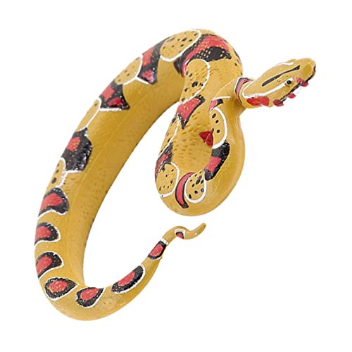 ibasenice Realistisches Schlangenmodell Lebensecht Snake Figurine für Lernspielzeug und Streichspielzeug für Lehrer Sammler und von ibasenice