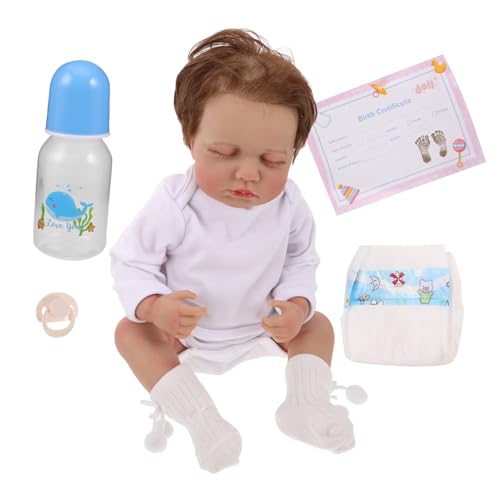 ibasenice Reborn Puppen Für Kleinkinder Reborn Babys Realistische Puppen Süße Babypuppe Kleinkind Babypuppe Junge Lebensechte von ibasenice