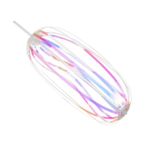 ibasenice Regenbogen -Twist -Stick Farbenfrohes Handheld Bubble Zauberhafte Spielzeuge Lichtspielzeug Blasen für die Hochzeit Tricks für Plastik von ibasenice