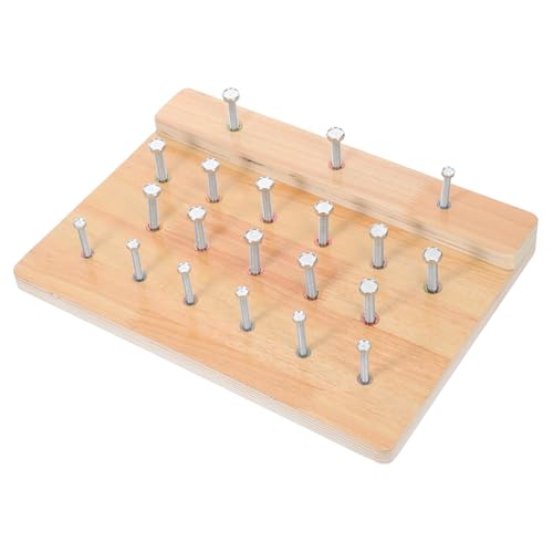 ibasenice Rehabilitationstraining Trainingsausrüstung für Finger -Rehabilitation Fingermanipulation Pegboard Rehabilitationsgerät Geräte zur Stärkung der Finger Fingerübungswerkzeuge Holz von ibasenice