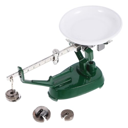 ibasenice Retro Balance Scale für Puppenhaus Simuliertes Modell Vintage Deko für Mini Küchenzubehör für Leicht und Kompakt zur Gestaltung von Miniaturlandschaften von ibasenice