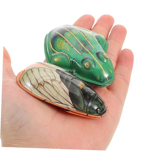 ibasenice Retro Blechspielzeug Zikade und Frosch Figuren Langlebiges Modellspielzeug Nostalgisches Sammlerstück Dekoratives Spaßspielzeug für Familie ibasenice Retro Blechspielzeug Zikade und Frosch Figuren Langlebiges Modellspielzeug Nostalgisches Sammlerstück Dekoratives Spaßspielzeug für Familie von ibasenice