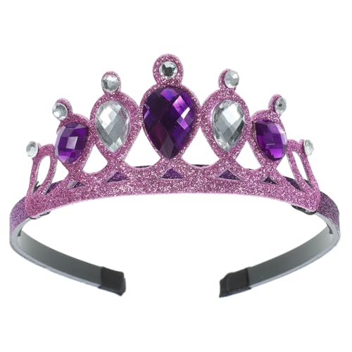 ibasenice Rhinestone Diadem Stirnband für Mädchen Leichtes Bequemes Party Kronen Haarband Stabiler Sitz Elegante Kopfbedeckung für Fotoshootings Festliche Anlässe und Cosplay von ibasenice