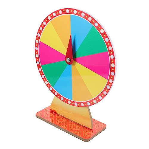ibasenice Roulette-Spiel Glücksradspiel Rotierendes großes Rad verlosen Rad für Preise trocken abwischbares Rad Glücksspiel-Preisrad DIY-Spiel-Gewinnrad kt-Board von ibasenice