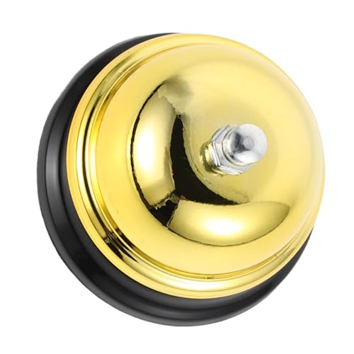 ibasenice Rufen Sie Bell für EIN Amt an handglocke interaktive Spiele Küchenglocke für Restaurant Desktop-Glocke Rezeptionsklingel Glocken rufen Klingel im Büro Legierung Golden von ibasenice
