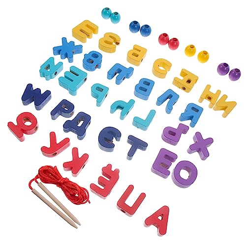 ibasenice Russisches Alphabet Lernspielzeug Holzklötze Puzzle für Pädagogisch Fördert Hand Augen Koordination Geduld und Sprachentwicklung Teiliges Sicher und Langlebig von ibasenice