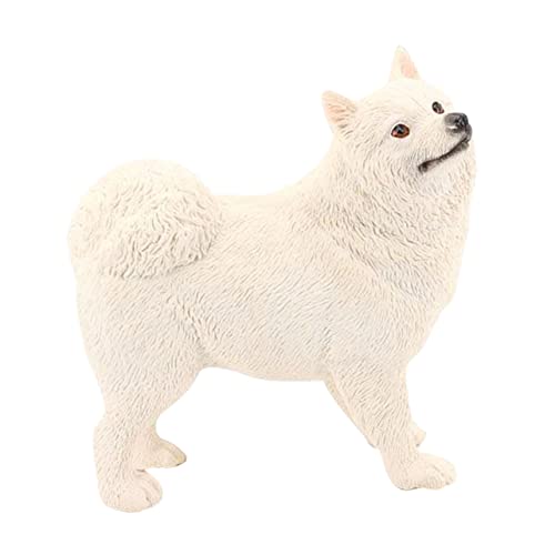 ibasenice Samojede Ornamente Tortendeko Einschulung Mini Kind Weiß Der Hund Plastik von ibasenice